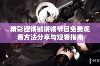 精彩铿锵锵锵锵节目免费观看方法分享与观看指南