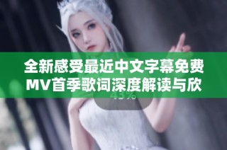 全新感受最近中文字幕免费MV首季歌词深度解读与欣赏