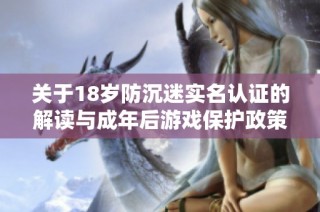 关于18岁防沉迷实名认证的解读与成年后游戏保护政策分析