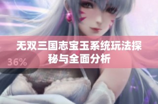 无双三国志宝玉系统玩法探秘与全面分析