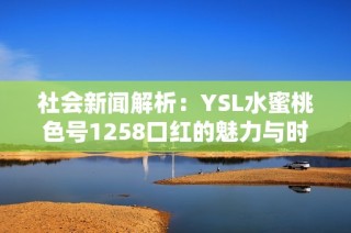 社会新闻解析：YSL水蜜桃色号1258口红的魅力与时尚趋势探讨