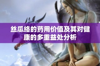 丝瓜络的药用价值及其对健康的多重益处分析