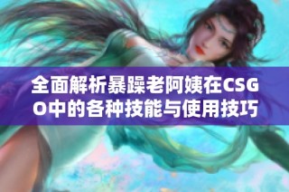 全面解析暴躁老阿姨在CSGO中的各种技能与使用技巧推荐