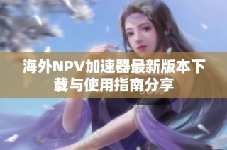 海外NPV加速器最新版本下载与使用指南分享
