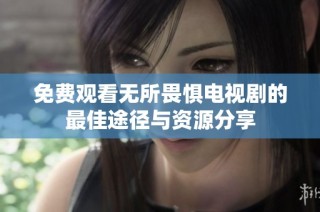 免费观看无所畏惧电视剧的最佳途径与资源分享