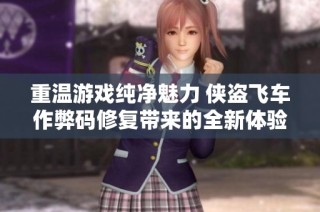 重温游戏纯净魅力 侠盗飞车作弊码修复带来的全新体验探索之旅