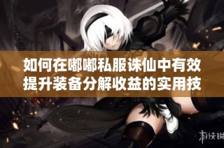 如何在嘟嘟私服诛仙中有效提升装备分解收益的实用技巧分享