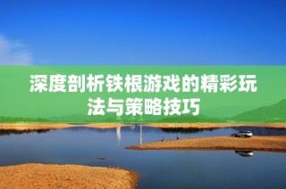 深度剖析铁根游戏的精彩玩法与策略技巧