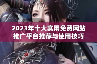 2023年十大实用免费网站推广平台推荐与使用技巧