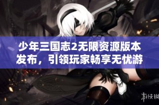 少年三国志2无限资源版本发布，引领玩家畅享无忧游戏体验与全新冒险旅程