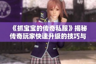 《抓宝宝的传奇私服》揭秘传奇玩家快速升级的技巧与策略
