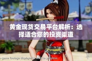 黄金现货交易平台解析：选择适合您的投资渠道