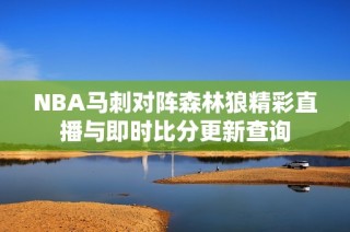NBA马刺对阵森林狼精彩直播与即时比分更新查询