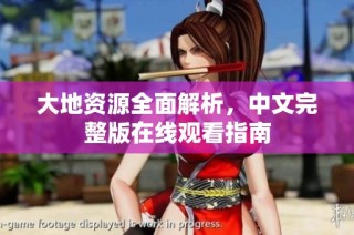 大地资源全面解析，中文完整版在线观看指南