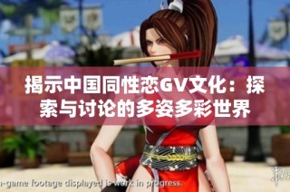 揭示中国同性恋GV文化：探索与讨论的多姿多彩世界