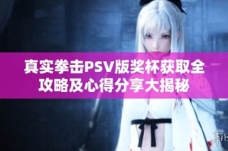 真实拳击PSV版奖杯获取全攻略及心得分享大揭秘