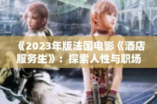 《2023年版法国电影《酒店服务生》：探索人性与职场的幽默间隙》