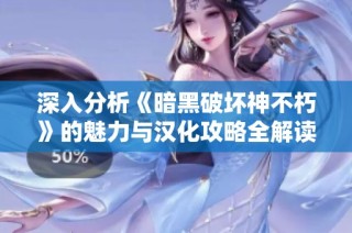 深入分析《暗黑破坏神不朽》的魅力与汉化攻略全解读