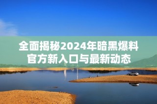 全面揭秘2024年暗黑爆料官方新入口与最新动态