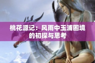 桃花源记：风雨中玉浦困境的初探与思考