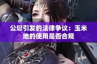 公愆引发的法律争议：玉米地的使用是否合规
