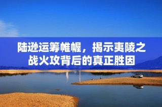陆逊运筹帷幄，揭示夷陵之战火攻背后的真正胜因