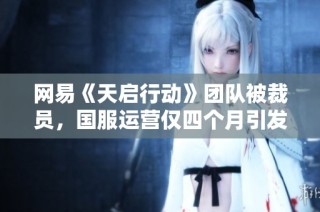 网易《天启行动》团队被裁员，国服运营仅四个月引发抄袭争议