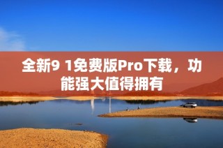 全新9 1免费版Pro下载，功能强大值得拥有