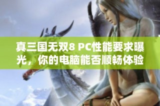 真三国无双8 PC性能要求曝光，你的电脑能否顺畅体验游戏？