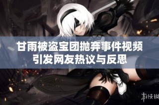甘雨被盗宝团抛弃事件视频引发网友热议与反思