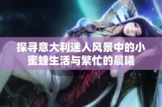 探寻意大利迷人风景中的小蜜蜂生活与繁忙的晨曦
