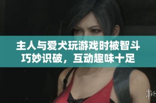 主人与爱犬玩游戏时被智斗巧妙识破，互动趣味十足