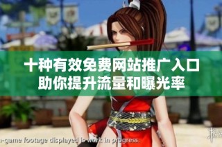 十种有效免费网站推广入口助你提升流量和曝光率