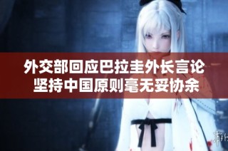 外交部回应巴拉圭外长言论 坚持中国原则毫无妥协余地