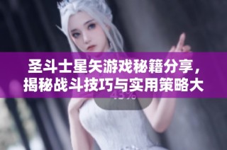 圣斗士星矢游戏秘籍分享，揭秘战斗技巧与实用策略大解析