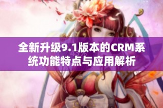 全新升级9.1版本的CRM系统功能特点与应用解析