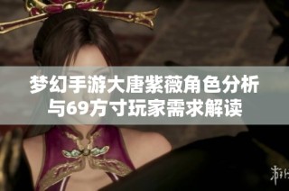 梦幻手游大唐紫薇角色分析与69方寸玩家需求解读