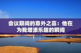 会议期间的意外之喜：他在为我增添乐趣的瞬间