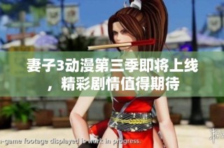 妻子3动漫第三季即将上线，精彩剧情值得期待