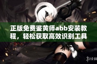 正版免费鉴黄师abb安装教程，轻松获取高效识别工具