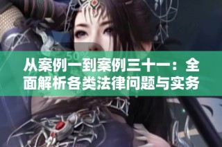 从案例一到案例三十一：全面解析各类法律问题与实务指引