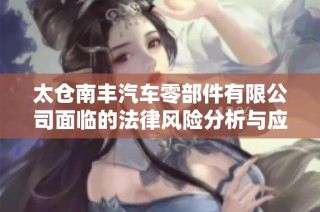 太仓南丰汽车零部件有限公司面临的法律风险分析与应对措施