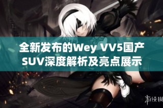 全新发布的Wey VV5国产SUV深度解析及亮点展示