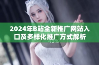 2024年B站全新推广网站入口及多样化推广方式解析