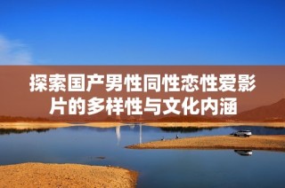 探索国产男性同性恋性爱影片的多样性与文化内涵