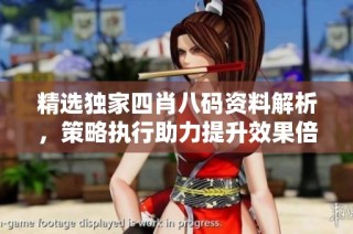 精选独家四肖八码资料解析，策略执行助力提升效果倍增