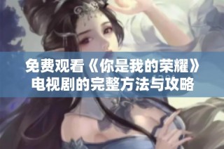 免费观看《你是我的荣耀》电视剧的完整方法与攻略