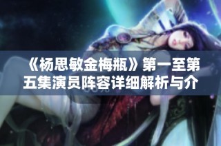 《杨思敏金梅瓶》第一至第五集演员阵容详细解析与介绍