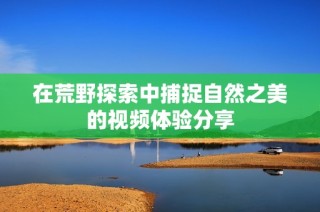 在荒野探索中捕捉自然之美的视频体验分享