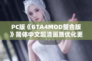PC版《GTA4MOD整合版》简体中文超清画质优化更新上线